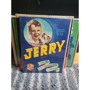 JERRY Atlanta Crate label Litho between 1910-1945